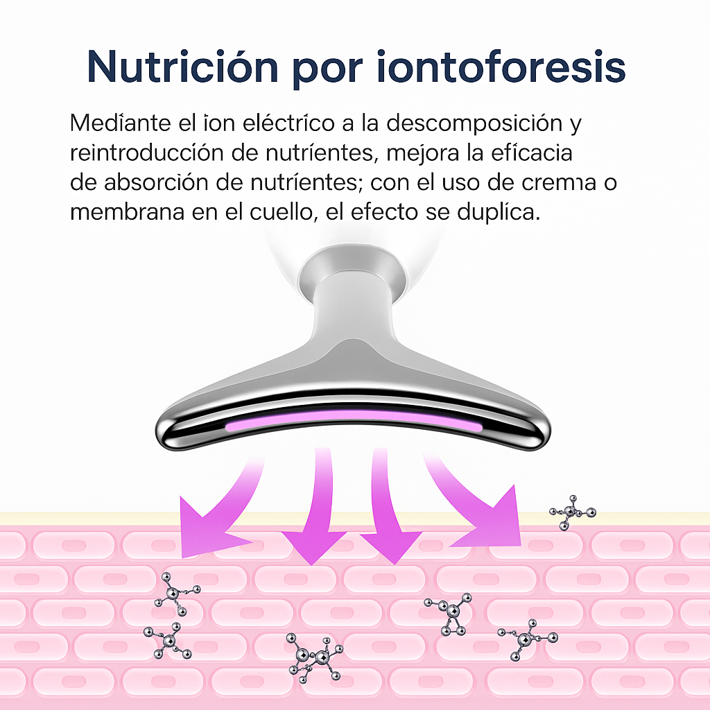 Dispositivo EMS facial reafirmante y antiedad de LaMamiShop para lifting sin cirugía.